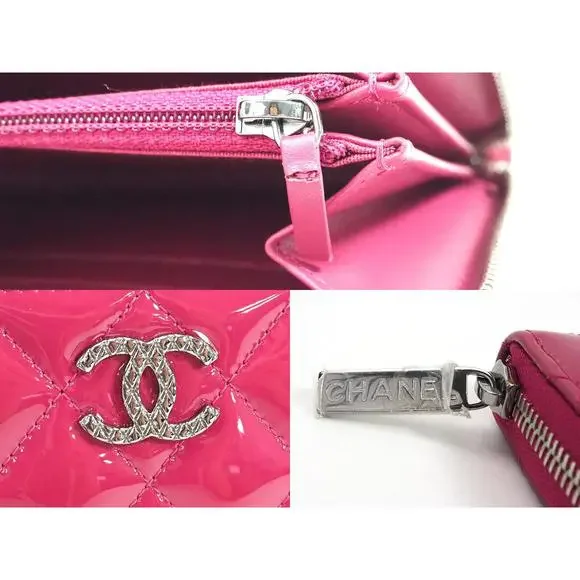 Auth Chanel Matelasse Cc Logo Long #78240C80B - Picture 11 of 12